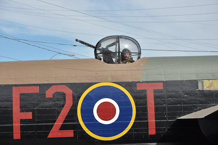 Re-enactor in position in FM-159