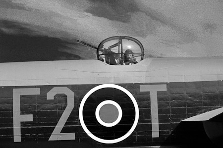 Re-enactor in position in FM-159