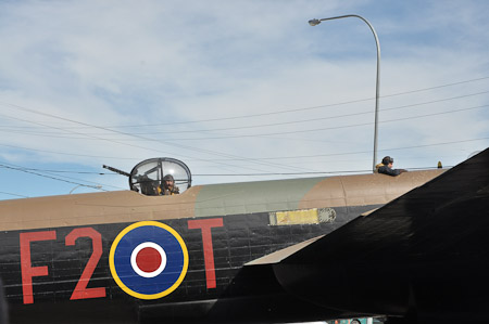 Re-enactor in position in FM-159