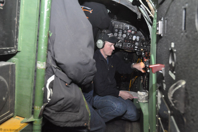 Greg watches the dials