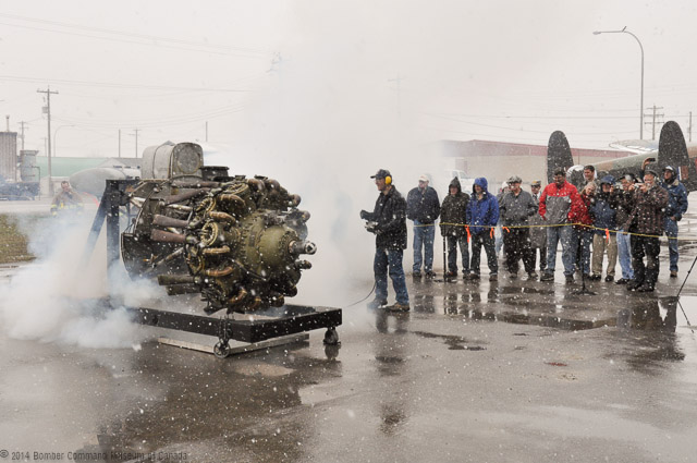 Derek Starts the Bristol Hercules Demo