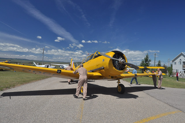 Pushing the Harvard into its parking spot