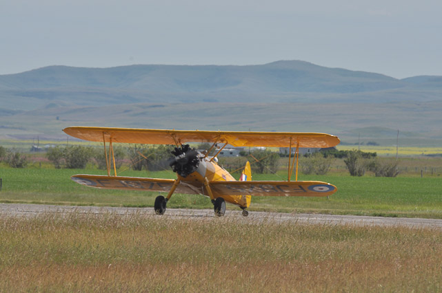 Stearman on Take Off Roll